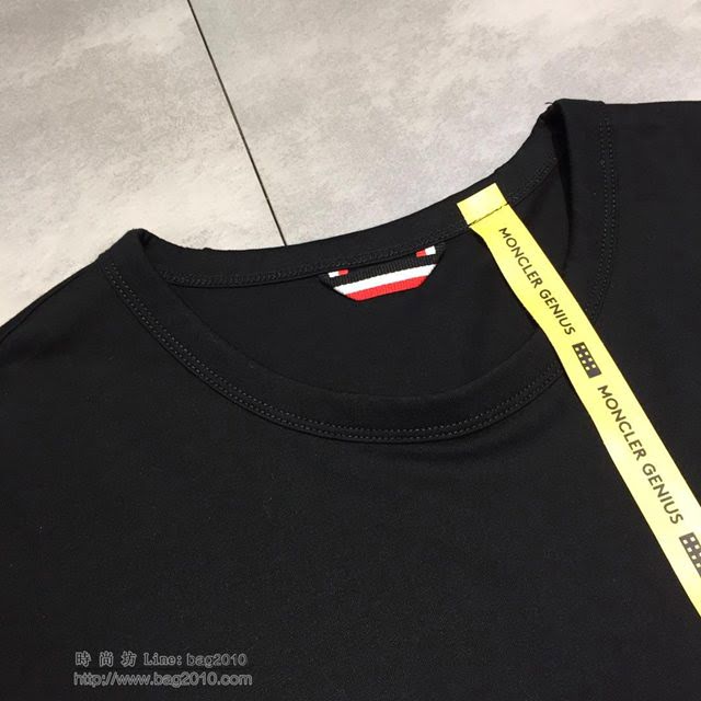 Moncler短袖T 19春夏新款 盟可睞黑色T恤  tzy1735